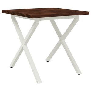 vidaXL Маса за хранене с жив ръб 60 x 55 x 75 см