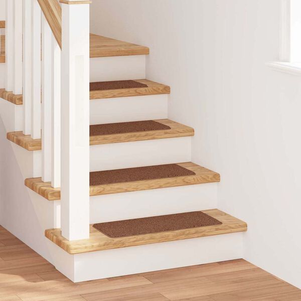 vidaXL Килимчета против подхлъзване за стълби 15 pcs Жълто 60 x 25 cm