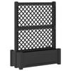 vidaXL Голям сандък с решетка Антрацит 99,5 x 43 x 133,5 ПП