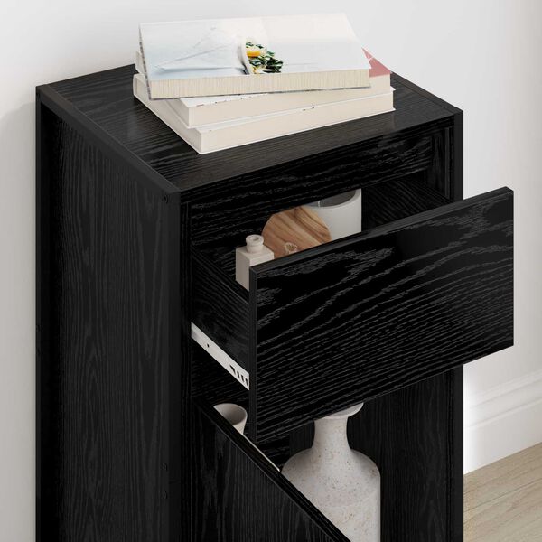 vidaXL Служебен шкаф Черния дъб 81 x 36 x 150.5 см Инженерно дърво