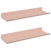 vidaXL Плаващ рафт 2 pcs Розово 30 x 9 x 2,5 см Стомана