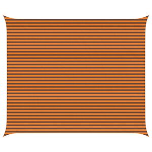 vidaXL Слънчево платно за сянка Оранжево и кафяво 6 x 5 m