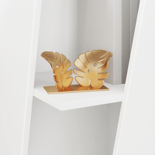 vidaXL Странична рафт Бяло 33 x 32 x 70,5 см Инженерно дърво