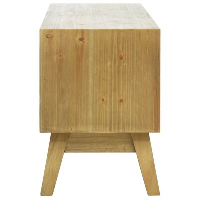 vidaXL ТВ шкаф, дърворезба, кафяв, 120x30x42 см, дърво