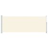 vidaXL Прибираща се дворна странична тента, 180x500 см, кремава