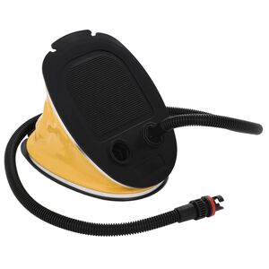 vidaXL Крачна помпа, 26x18 см, PP и PE, сиво и жълто