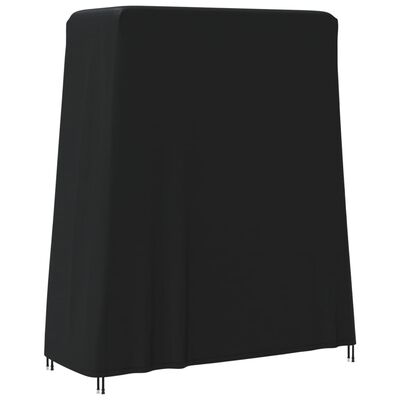 vidaXL Покривало за маса за пинг-понг черно 165x70x185 см 420D Оксфорд