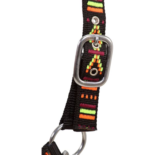 vidaXL Оглавници, 2 бр, конски, найлон, размер Pony, черни