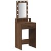 vidaXL Тоалетка Кафяво 50 x 41 x 140 см Инженерна дървесина