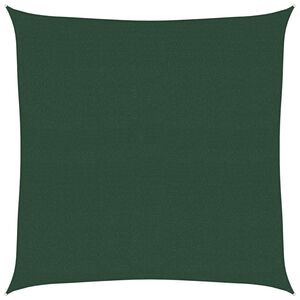 vidaXL Платно-сенник, 160 г/м&sup2;, тъмнозелено, 4,5x4,5 м, HDPE
