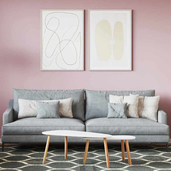 vidaXL Боя за стени Розово 16,5 x 16,5 x 15,9 см Стенно пано