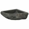 vidaXL Басейн Сив (30-37) x (30-37) x 12 см Речно камък