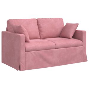 vidaXL Диван Розово 138 x 78 x 80 см Кадифе