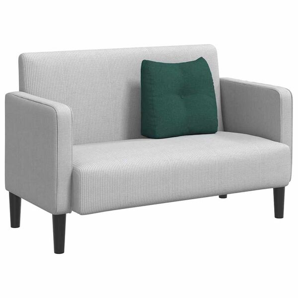 vidaXL Възглавница за гръб Тъмен зелен 45 x 24 x 50 см текстил