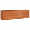 vidaXL Градинска повдигната леха ръждив 160x40x45 см кортенова стомана