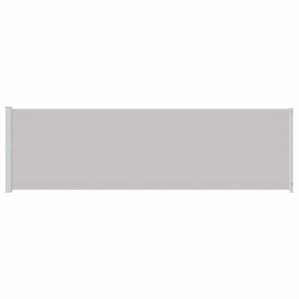 vidaXL Прибираща се странична тента за вътрешен двор, 180x600 см, сива