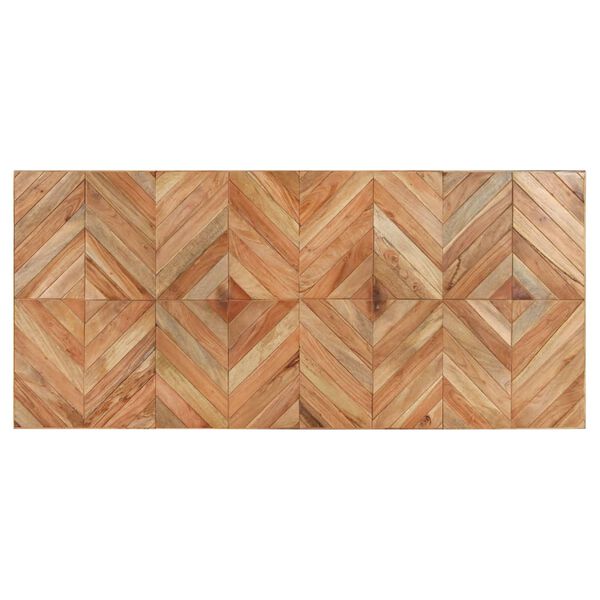 vidaXL Трапезна маса, 200x90x76 см, акациево и мангово дърво масив