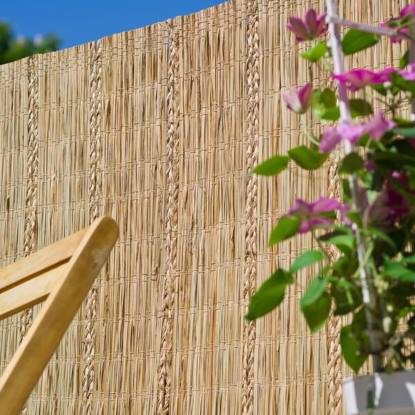 Nature Градински параван, плет от острица, 3x1,5 м