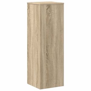 vidaXL Поставка за растения, сонома дъб, 33x33x100 см, инженерно дърво