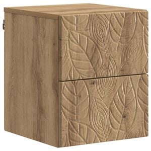 vidaXL Спален шкаф с монтаж на стена Дъб артизан 34,5 x 33 x 40 см