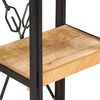 vidaXL Библиотека с 3 рафта, 40x30x80 см, манго масив