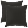 vidaXL Калъфка за възглавница 2 pcs HEERLEN Черно 30 x 30 cm Полиестер