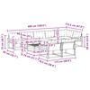 vidaXL Комплект дивани за открито 9 pcs Естествено и черно