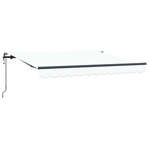 vidaXL Сгъваем навес Бяло 250 x 200 cm текстил