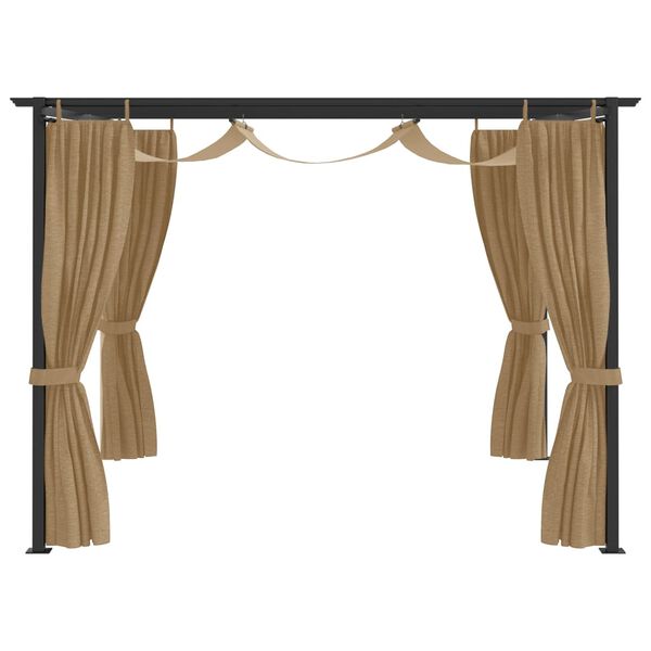 vidaXL Шатра, 4x3 м, таупе