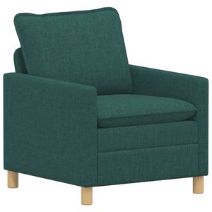 vidaXL Диван Тъмнозелено 76 x 81 x 87,5 см Текстил