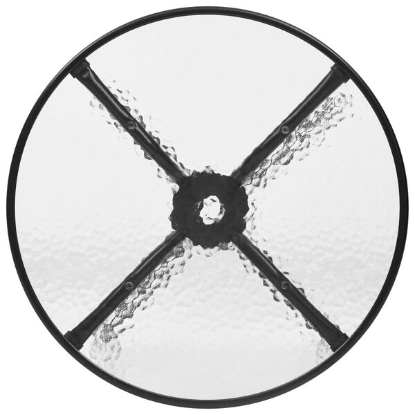 vidaXL Градински трапезен комплект, 5 части, черен