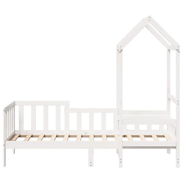 vidaXL Дневно легло с покрив без матрак 80x200 cm Масивна дървесина