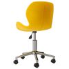 vidaXL Въртящи трапезни столове, 2 бр, горчица жълто, кадифе