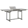 vidaXL Градинска трапезна маса (120-170)x80x75 cм акациево дърво масив