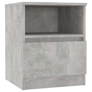 vidaXL Нощни шкафчета, 2 бр, бетонно сив, 40x40x50 см, инженерно дърво