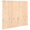 vidaXL Стенна табла за спалня, 127,5x3x110 см, борово дърво масив