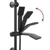 vidaXL Душ система Черно 45 x 20 x 96 см Лят месинг, Sus201 и ABS