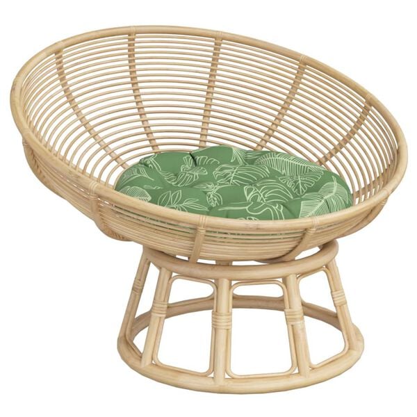 vidaXL Кръгла възглавница на листа &Oslash; 60 x11 см Оксфорд плат