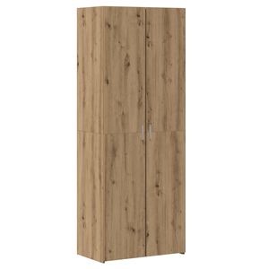 vidaXL Висок шкаф 2 pcs Дъб 70 x 42,5 x 185 см