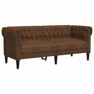 vidaXL Диван Кафяво 182,5 x 74,5 x 74,5 см Полиестер