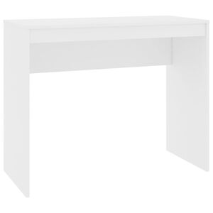 vidaXL Бюро, бяло, 90x40x72 см, инженерно дърво