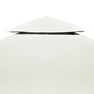 vidaXL Покривало за шатра, резервно, кремаво-бяло, 310 г/м², 3х3 м