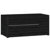 vidaXL Градинска кутия черна 101x50,5x46,5 см масивна борова дървесина