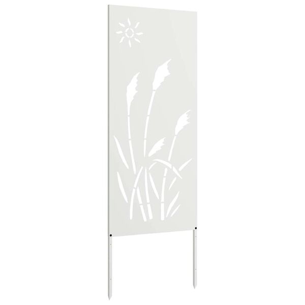 vidaXL Екран за градинска неприкосновеност Бяло 50 x 140 см