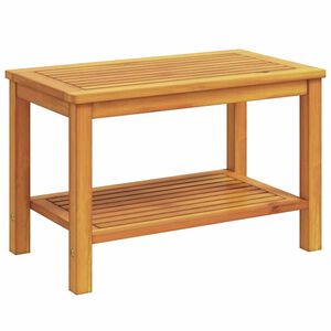 vidaXL Странична маса Кафяво 70 x 40 x 45 см Солидно акациево дърво
