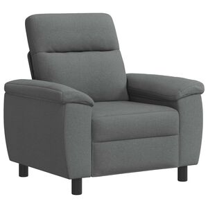 vidaXL Диван Тъмносиво 95 x 90 x 95 см Текстил