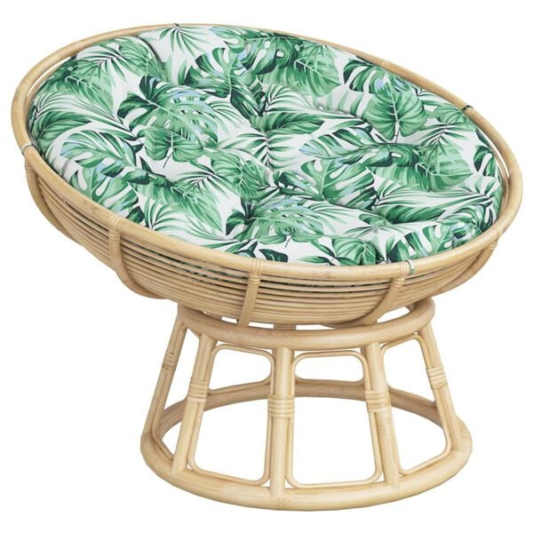 vidaXL Кръгла възглавница на листа &Oslash; 100 x11 см Оксфорд плат