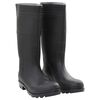 vidaXL Ботуши за дъжд, черни, размер 44, PVC