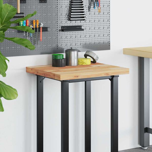 vidaXL Плот за бюро, маслен финиш, 60x50x4 см, масивно дърво акация