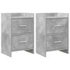 vidaXL Нощни маси 2 pcs Бетонно сиво 40 x 30 x 60 cm